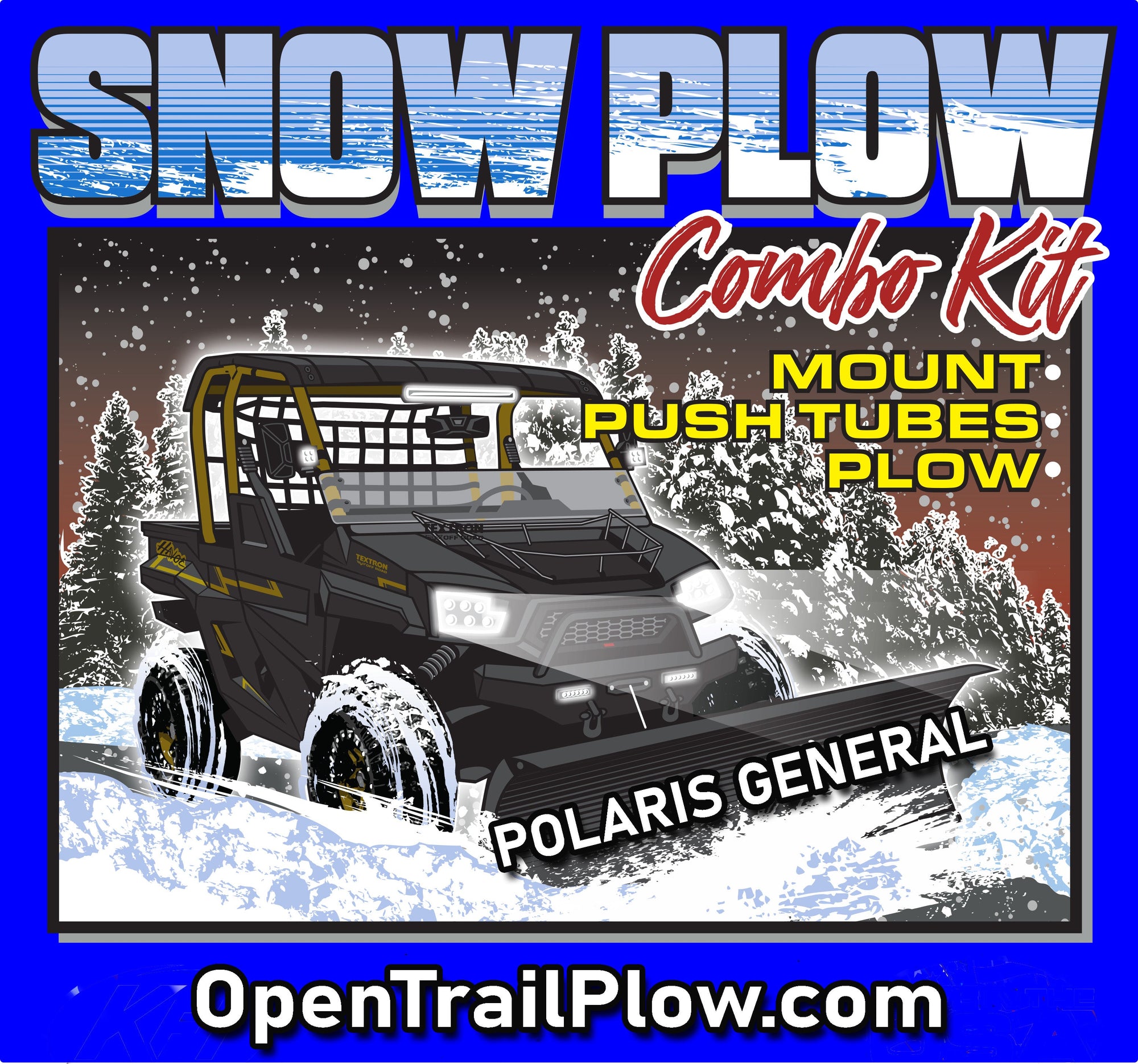 POLARIS General 1000 / General 4 1000 Snow Plow Package