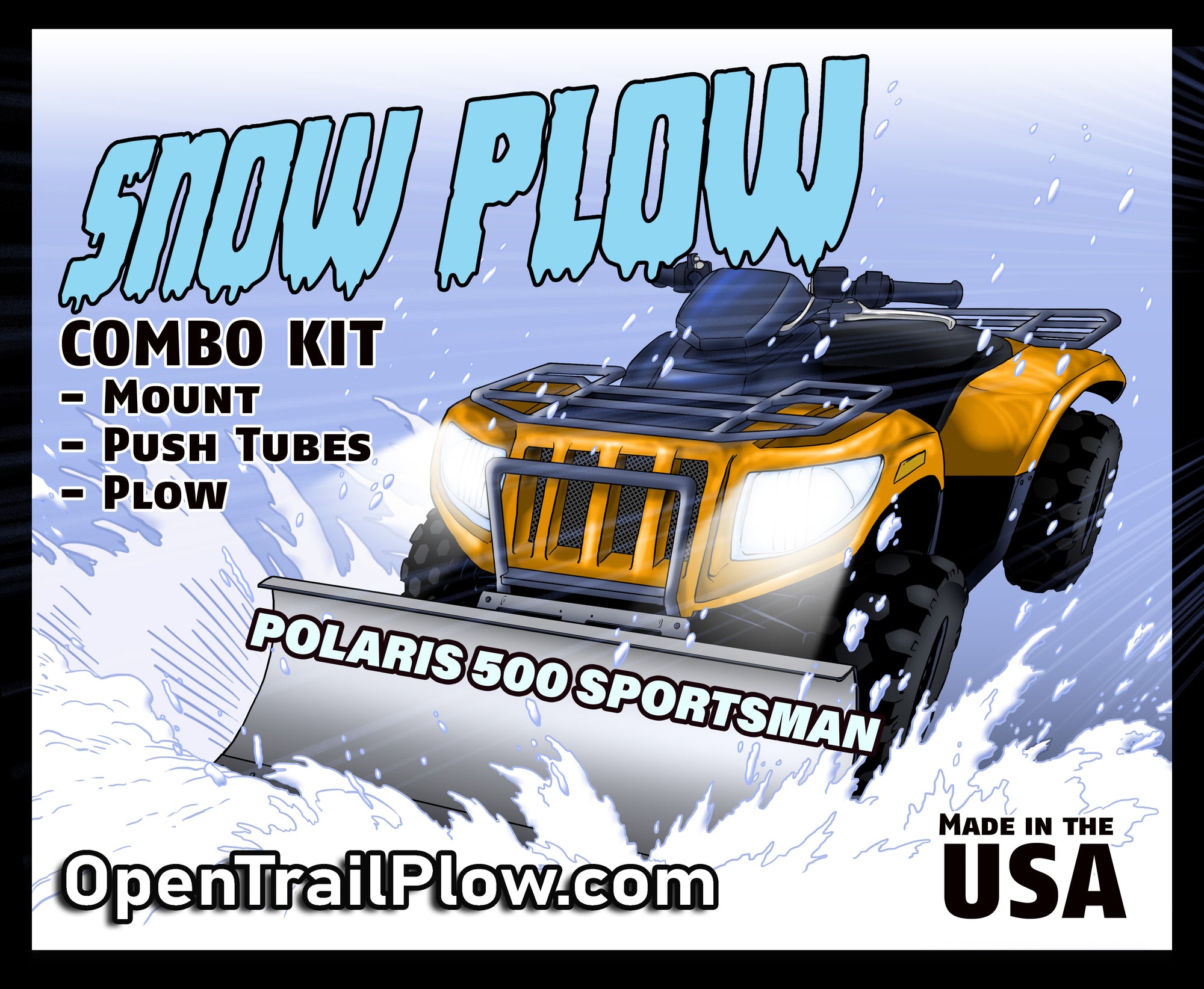 Polaris 500 Sportsman - 1996-2013 ATV    KFI Plow Mount 106020